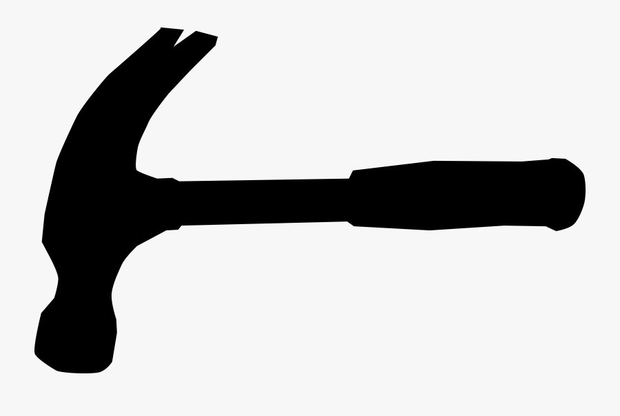 Clipart Hammer Silhouette - Hammer Silhouette Clipart, Transparent Clipart