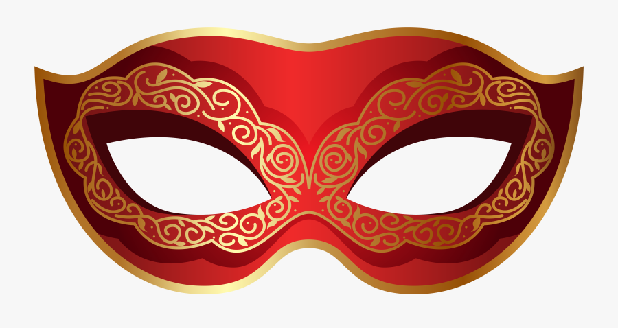Clip Art Collection Of Free Svg - Masquerade Mask Clipart Red, Transparent Clipart