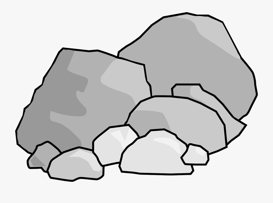 Rock Black And White Clipart Collection - Rock Clipart, Transparent Clipart
