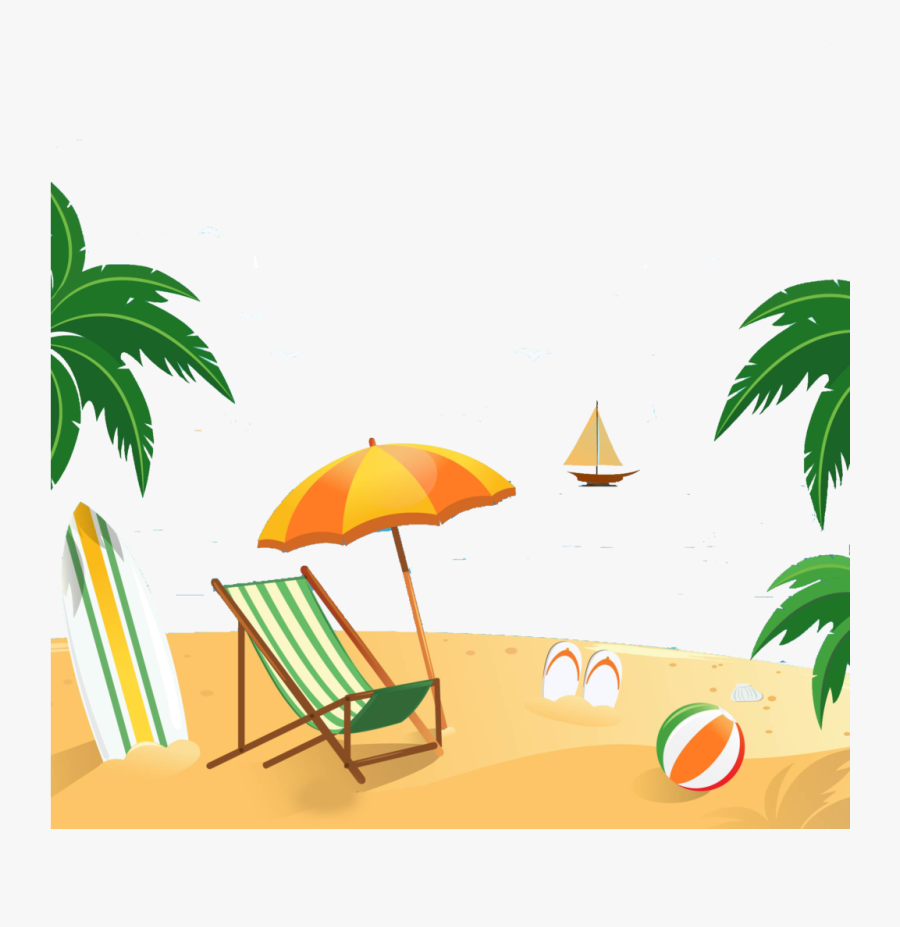 Summer Clip Art Png - Transparent Beach Clip Art, Transparent Clipart