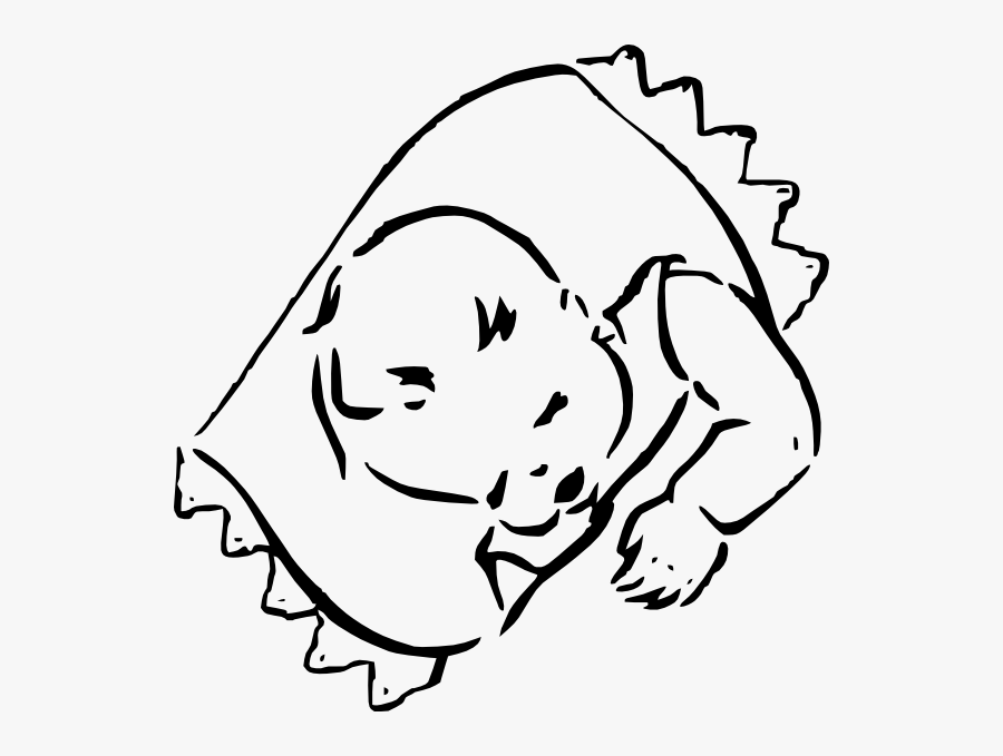 Baby Sleeping Clip Art, Transparent Clipart