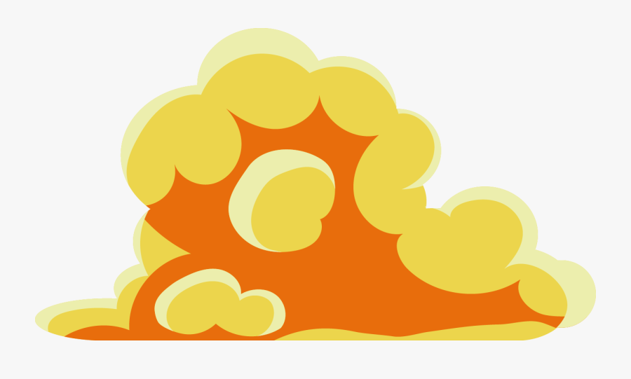 Clouds Clipart Explosion - Explosion Cloud Cartoon Png, Transparent Clipart