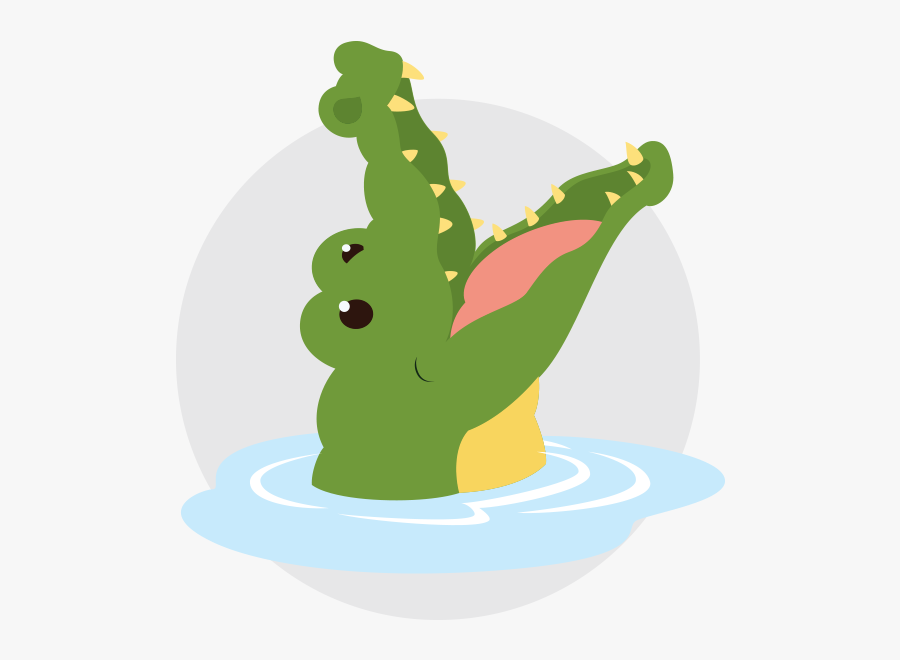 Crocodile Mouth Open Cartoon, Transparent Clipart