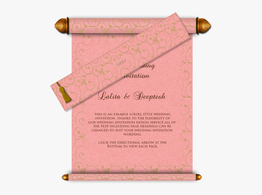 Scroll Design Leon Escapers Co - Wedding Cards Long Designs, Transparent Clipart
