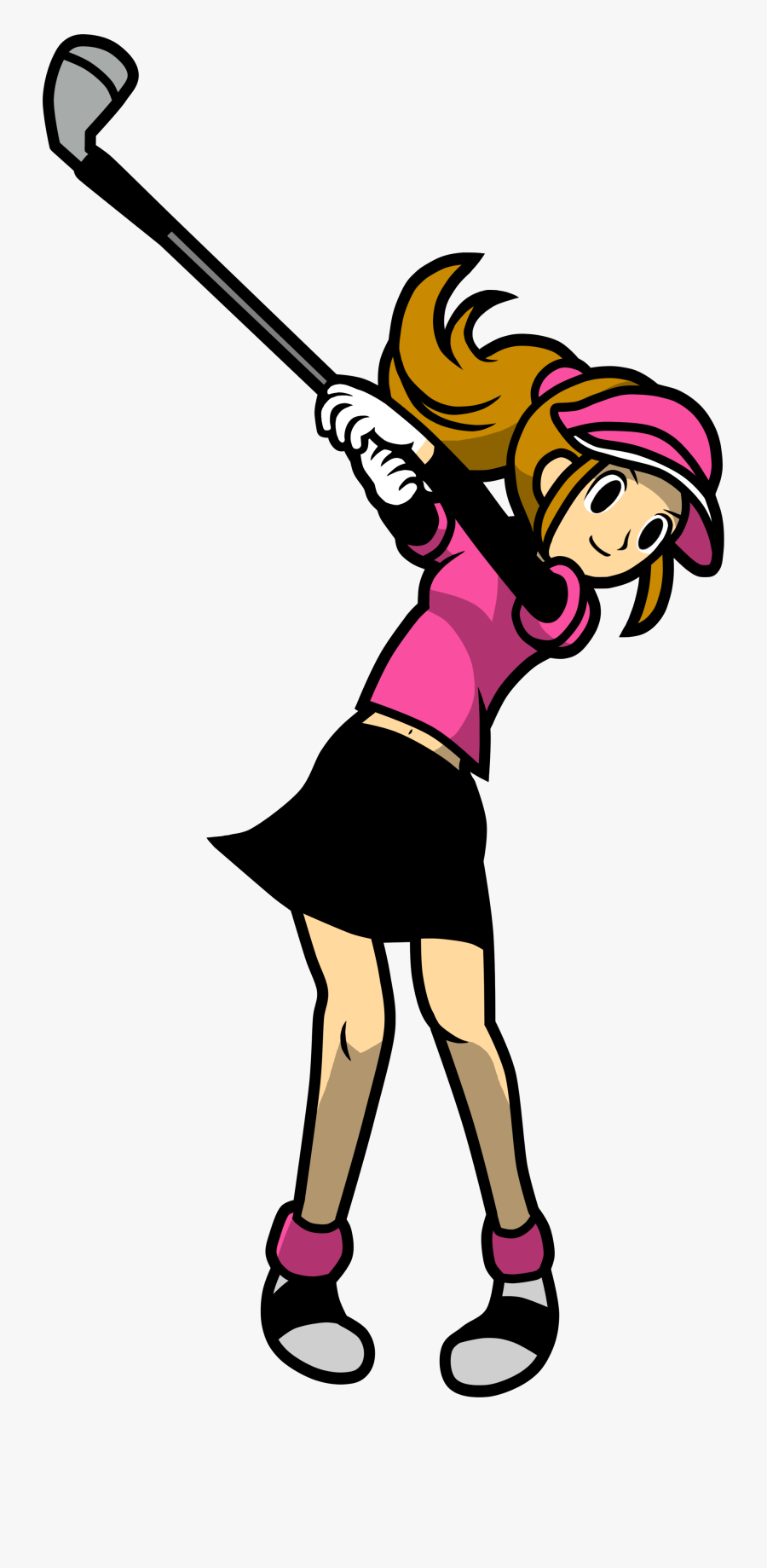 Image Female Golfer Perfect - Rhythm Heaven Female Characters, Transparent Clipart