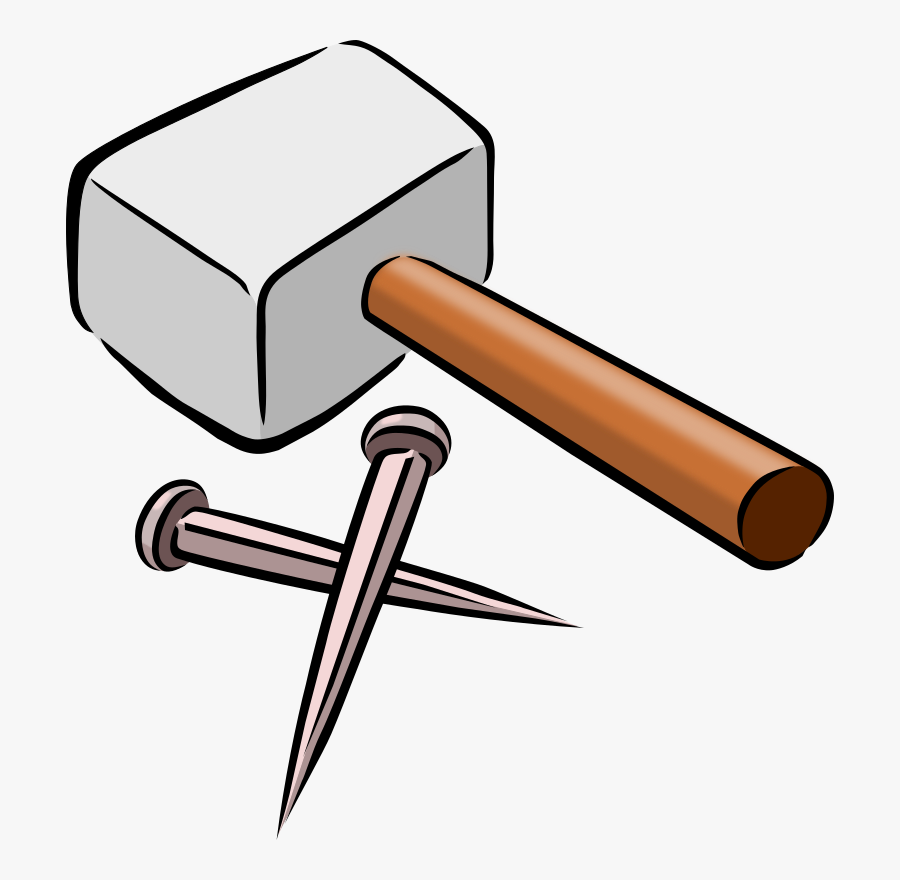 Angle,line,hammer - Animated Hammer And Nail, Transparent Clipart