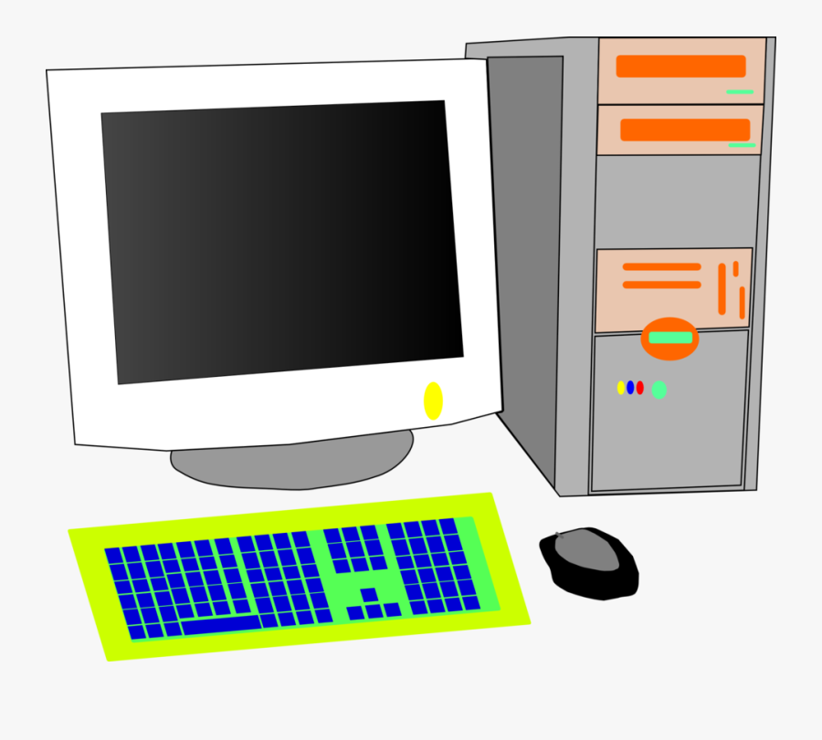 Computer Monitor,electronic Device,personal Computer - Old Monitor Crt Desktop Computer, Transparent Clipart