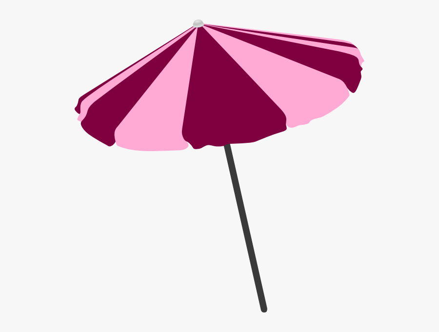 Beach Umbrella Clip Art At Clker - Pink Beach Umbrella Clipart, Transparent Clipart