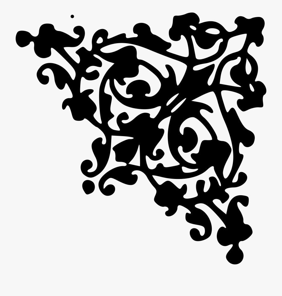 Corner Scroll Png - Corner Design Png Clipart, Transparent Clipart