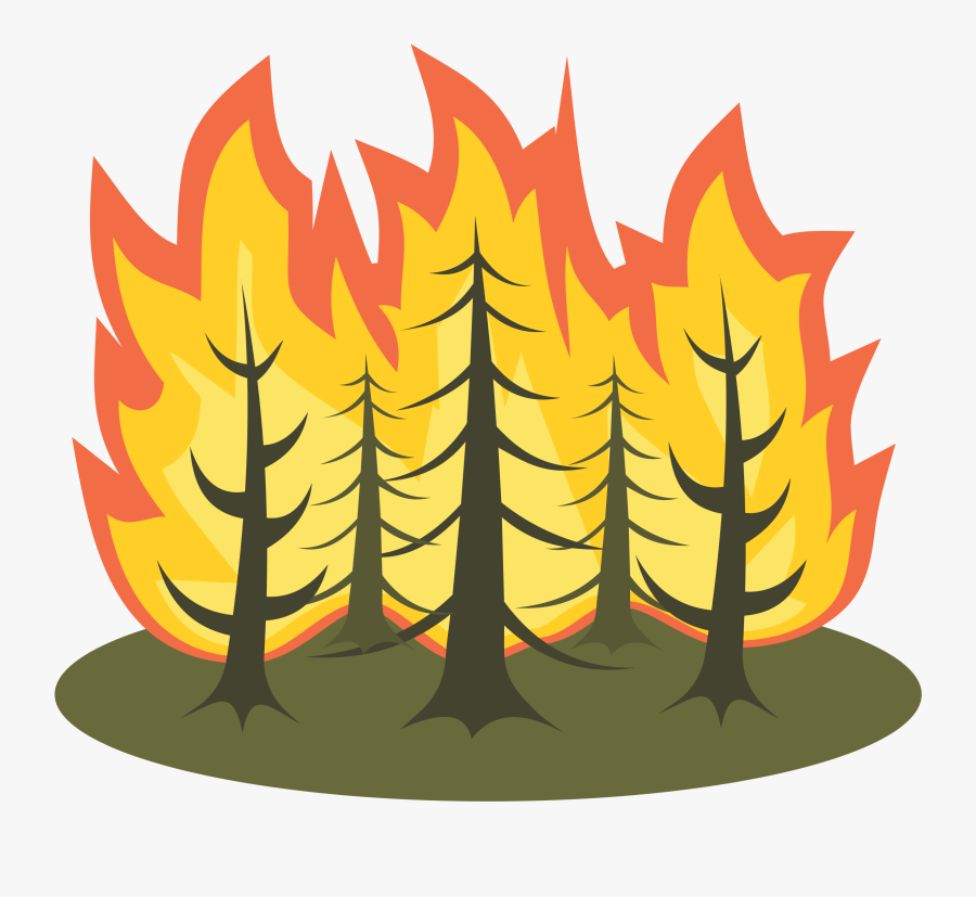 Clipart - Forest Fire Clipart, Transparent Clipart
