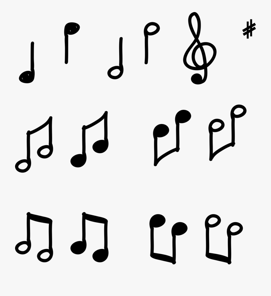 Notes Drawing Piano Transparent Png Clipart Free Download, Transparent Clipart
