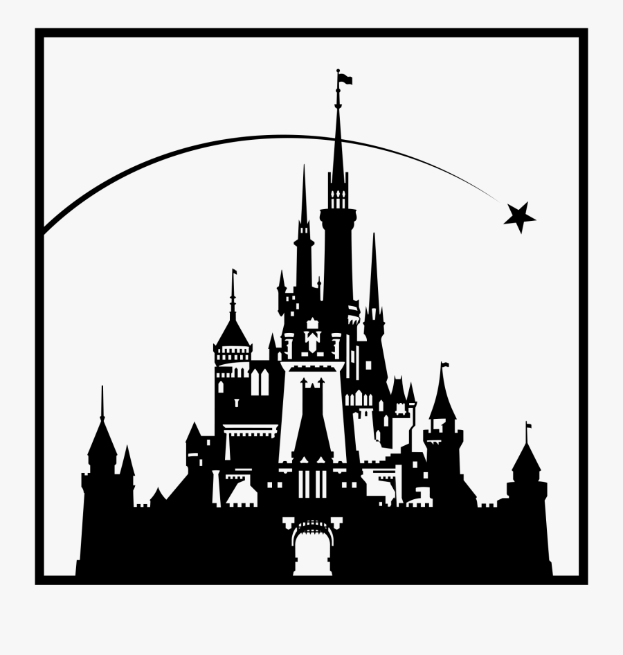 Disney Castle Castle Clipart Disneyland Castle Pencil - Silhouette Walt Disney Castle, Transparent Clipart