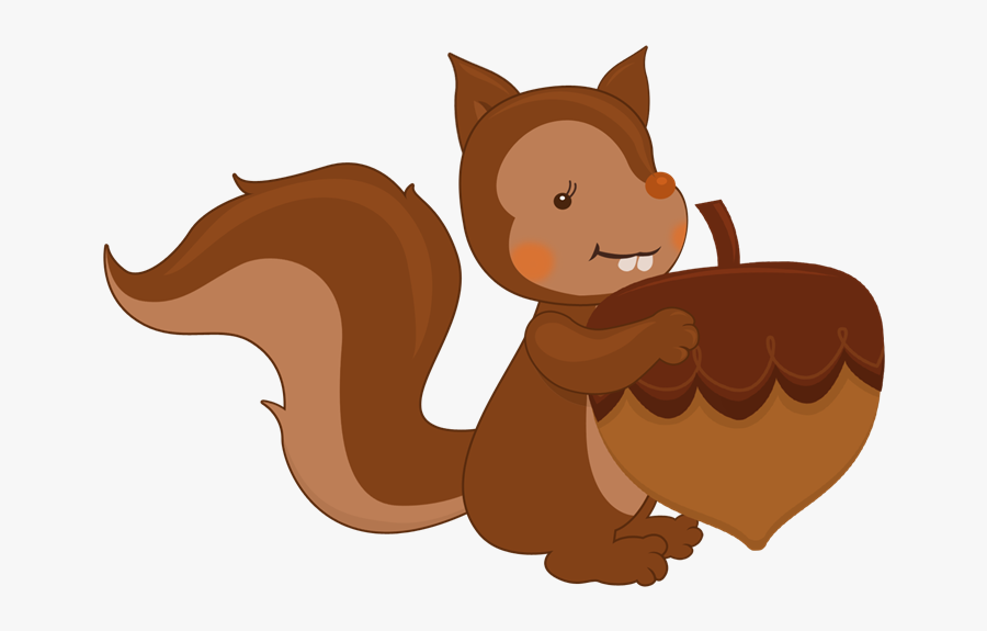 Squirrel With Nut Clipart, Transparent Clipart