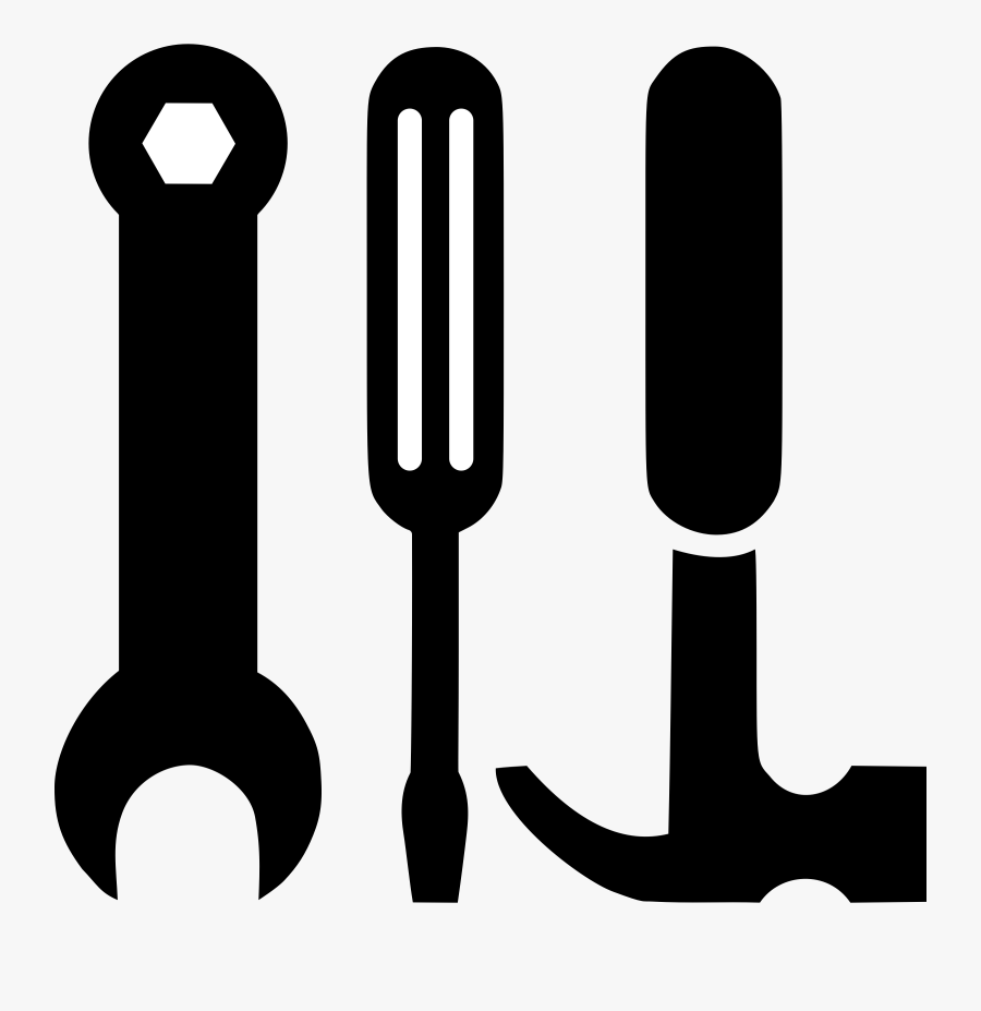 Screwdriver And Medium Image - Screw Driver And Hammer Clipart, Transparent Clipart