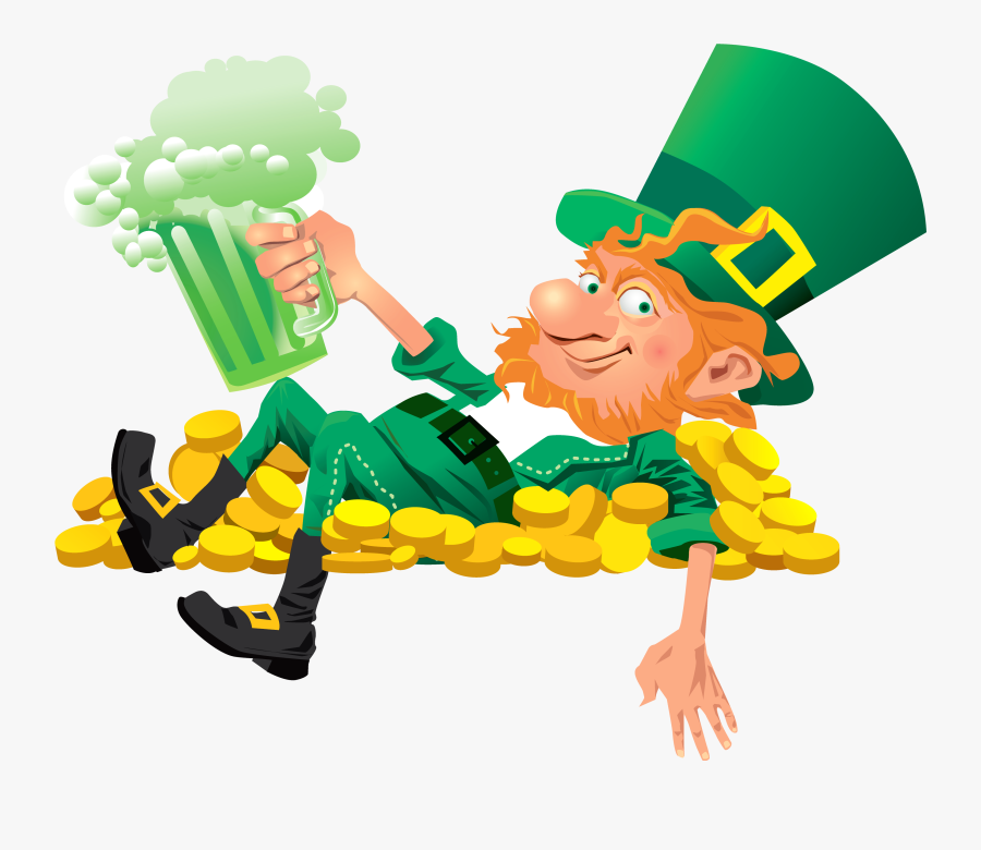 Green Leprechaun Clipart - Leprechaun Png Transparent, Transparent Clipart