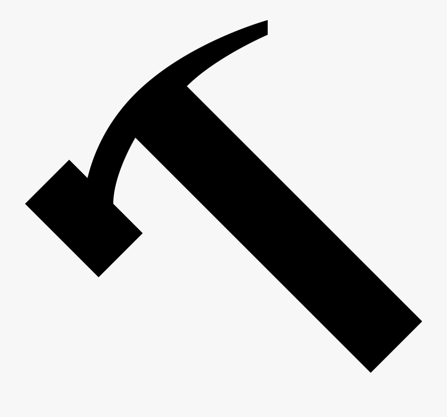 Thumb Image - Logo Black And White Hammer, Transparent Clipart