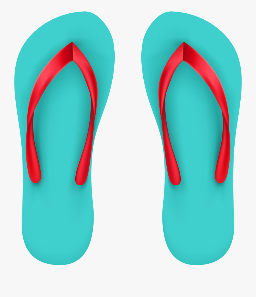 Beach Clipart Flip Flops - Summer Shoes Clip Art, Transparent Clipart