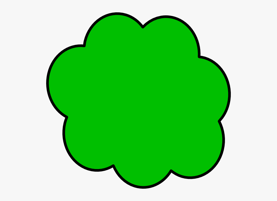Green Cloud Svg Clip Arts, Transparent Clipart