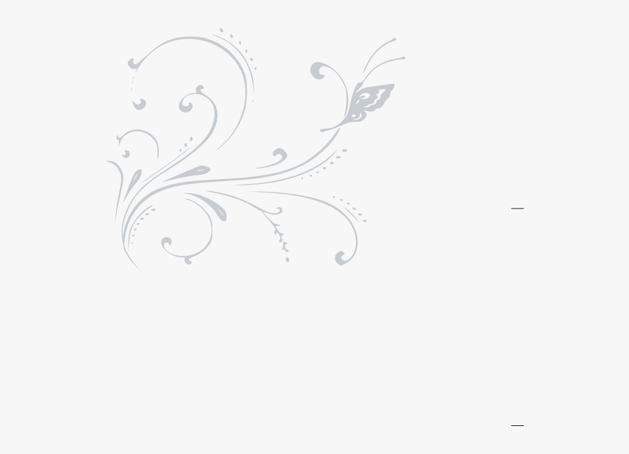 Butterfly Scroll Svg Clip Arts - Wedding Card Vector Png, Transparent Clipart
