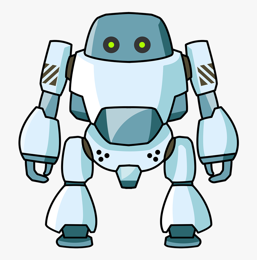 Cartoon Robot Clipart Clipart Kid - Animated Robot Clipart, Transparent Clipart