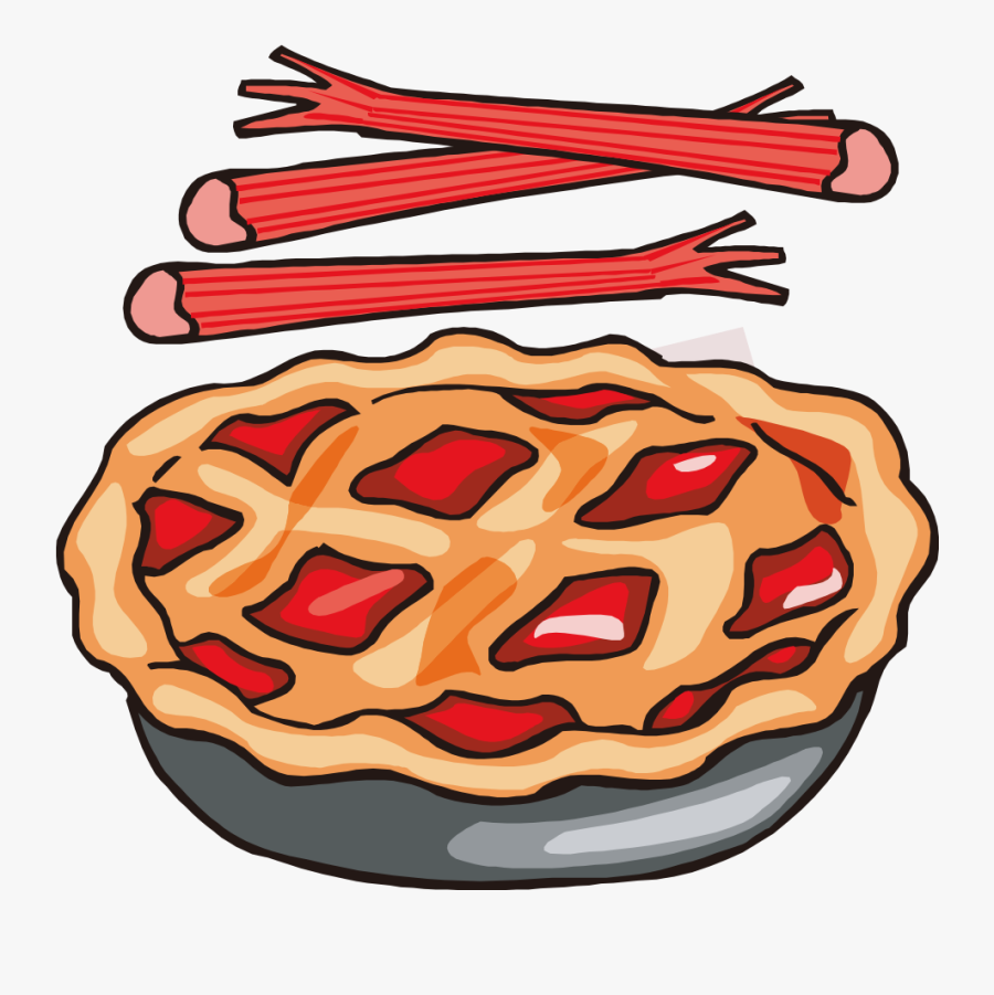 Rhubarb Pie Strawberry Pie Pumpkin Pie Apple Pie Clip - Rhubarb Pie, Transparent Clipart