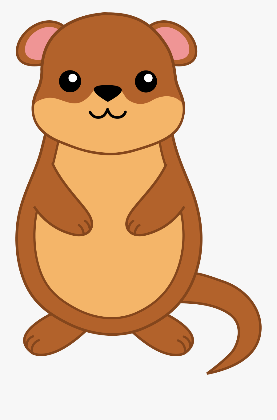 Clip Art Cute Squirrel Clipart - Cute Groundhog Clipart, Transparent Clipart