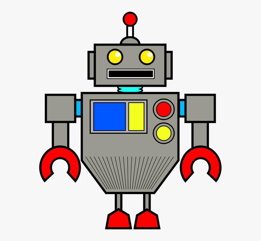 Artwork,line,robot - Robot Clipart Robot Toy Cartoon, Transparent Clipart