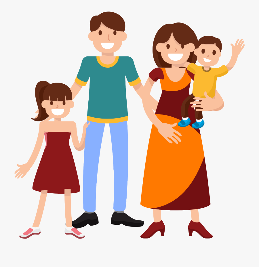 Very Happy Smiling Family - Familia Png, Transparent Clipart