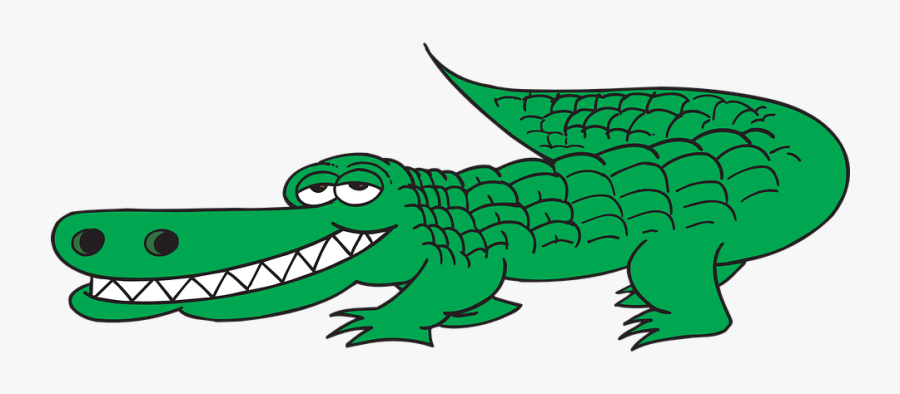 Clip Art Banner Black And - Crocodile Clipart Png, Transparent Clipart