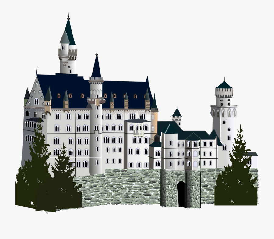 Clipart Shield Castle - Neuschwanstein Castle, Transparent Clipart