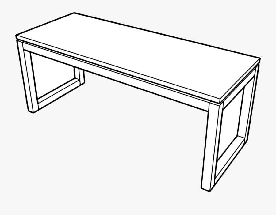 Desk,end Table,coffee Table - Coffee Table, Transparent Clipart