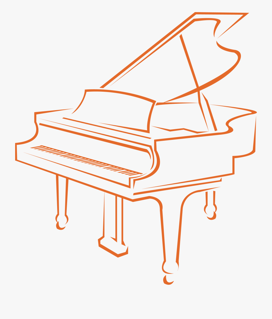 Clipart Piano Teaching Piano - Easy Piano To Draw, Transparent Clipart