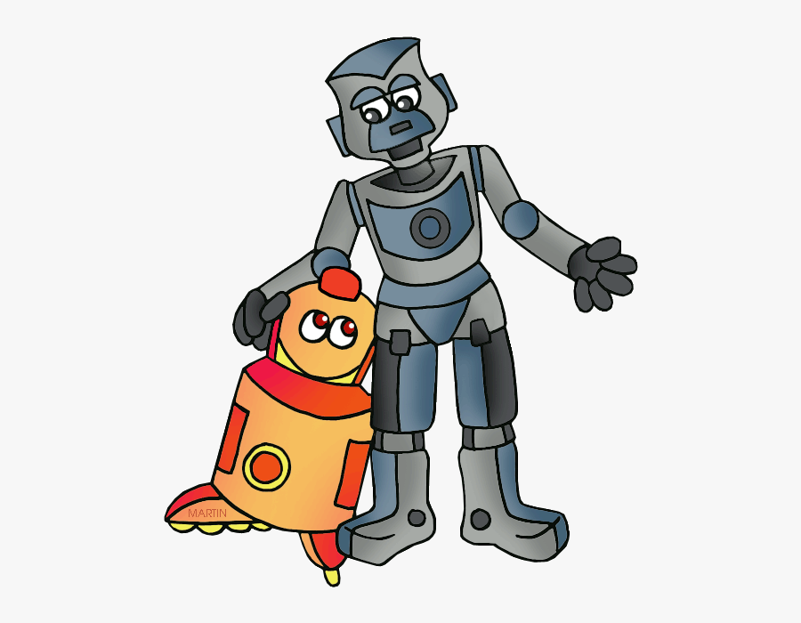 Phillip Martin Clipart Robot , Transparent Cartoons - Philip Martin Clip Art And Robots, Transparent Clipart