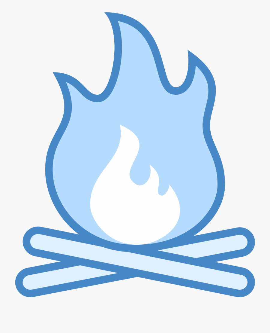 Hotdog Clipart Campfire - Blue Campfire Clipart, Transparent Clipart