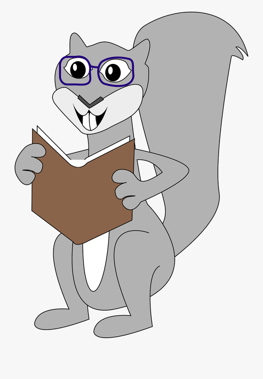 A Book Vector Clip - Squirrel Clip Art, Transparent Clipart