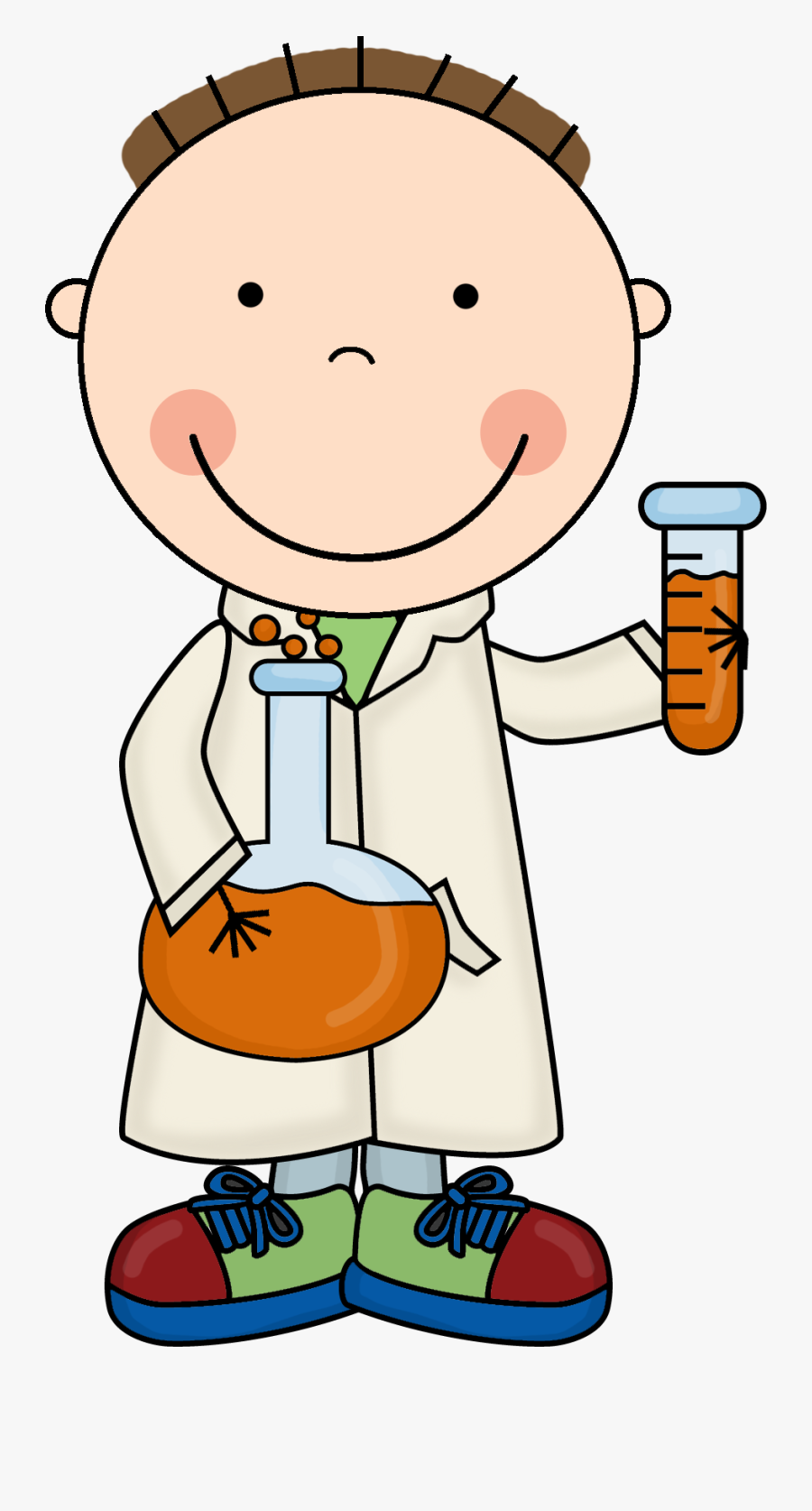 Rock Clipart Happy - Scientist Kid Clip Art, Transparent Clipart
