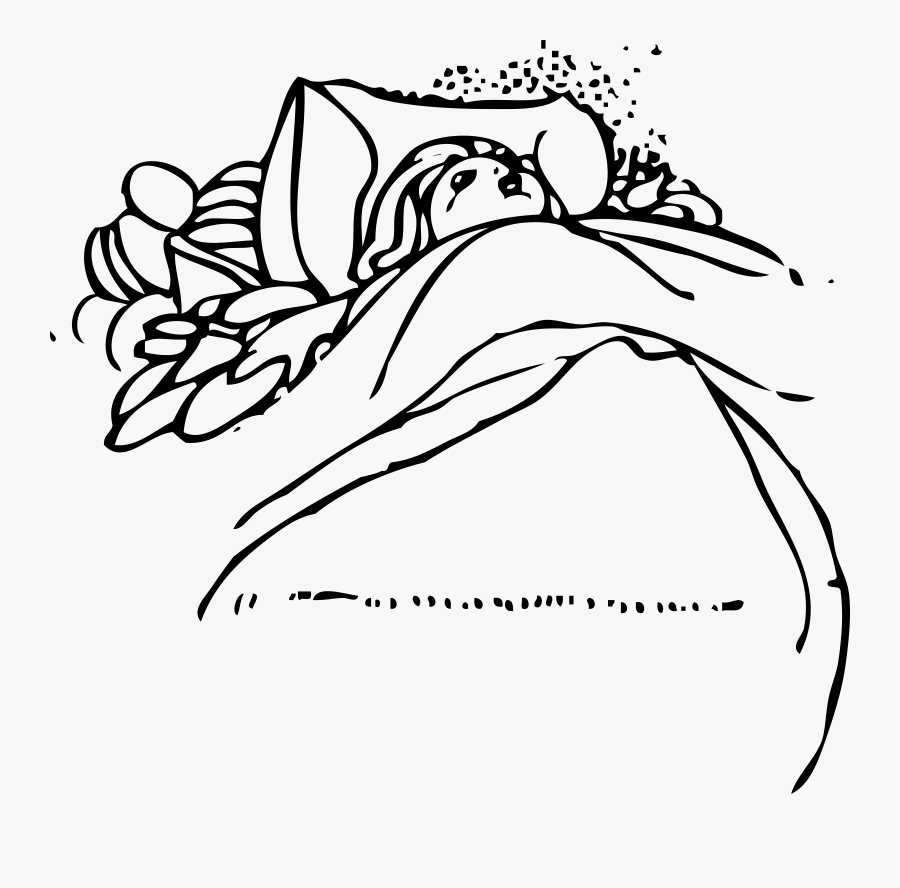 Cartoon Person Sleeping Cute, Transparent Clipart