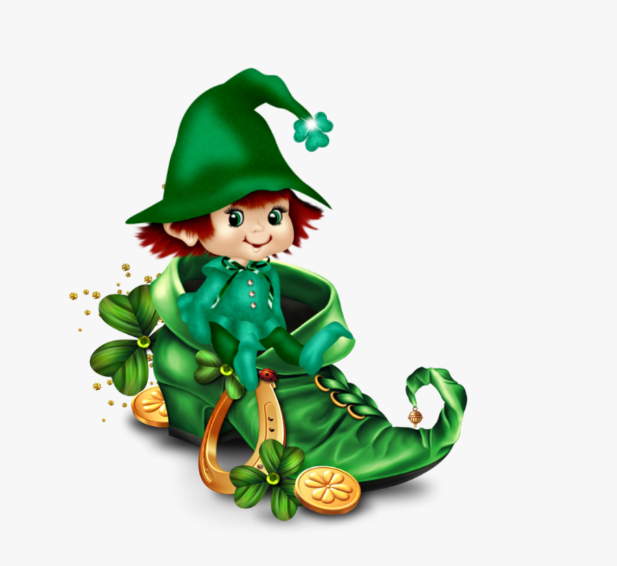 Leprechaun, St Patricks Day, Santos, Luigi, Mario, - St Patrick 2018 Tubes, Transparent Clipart