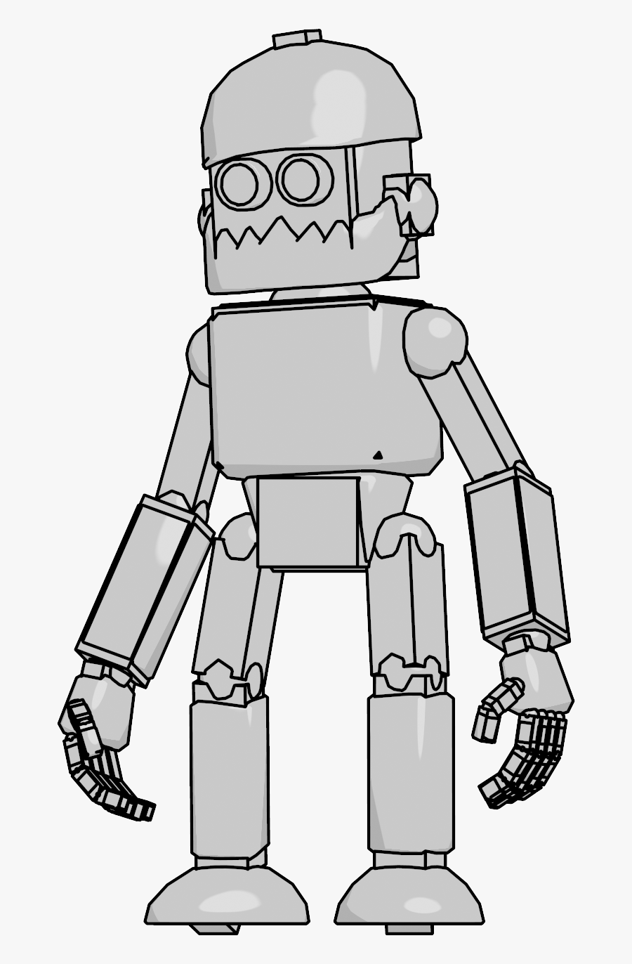 Old Robot Clipart Png - Broken Robot Png, Transparent Clipart