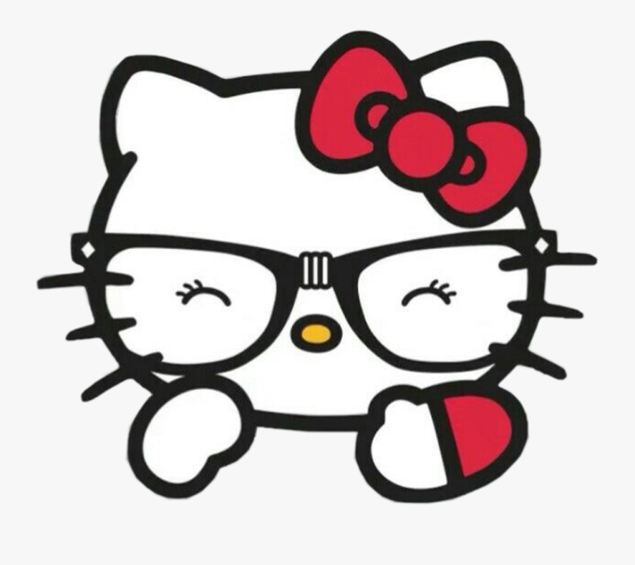 Hello Kitty Glasses Clipart Free Clip Art Stock Illustrations - Transparent Hello Kitty Png, Transparent Clipart