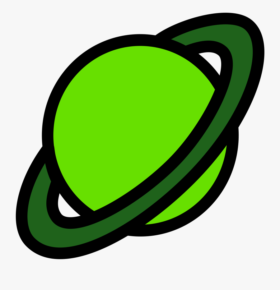 Banner Black And White Stock Planet With Rings Green - Green Planet With Rings, Transparent Clipart