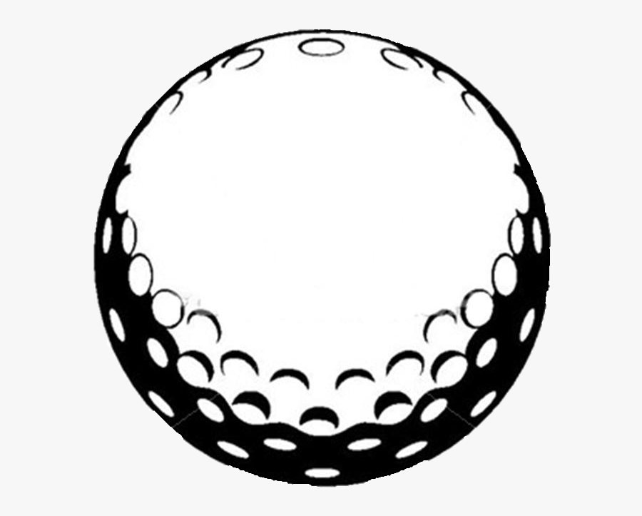 Golf Ball Black And White, Transparent Clipart