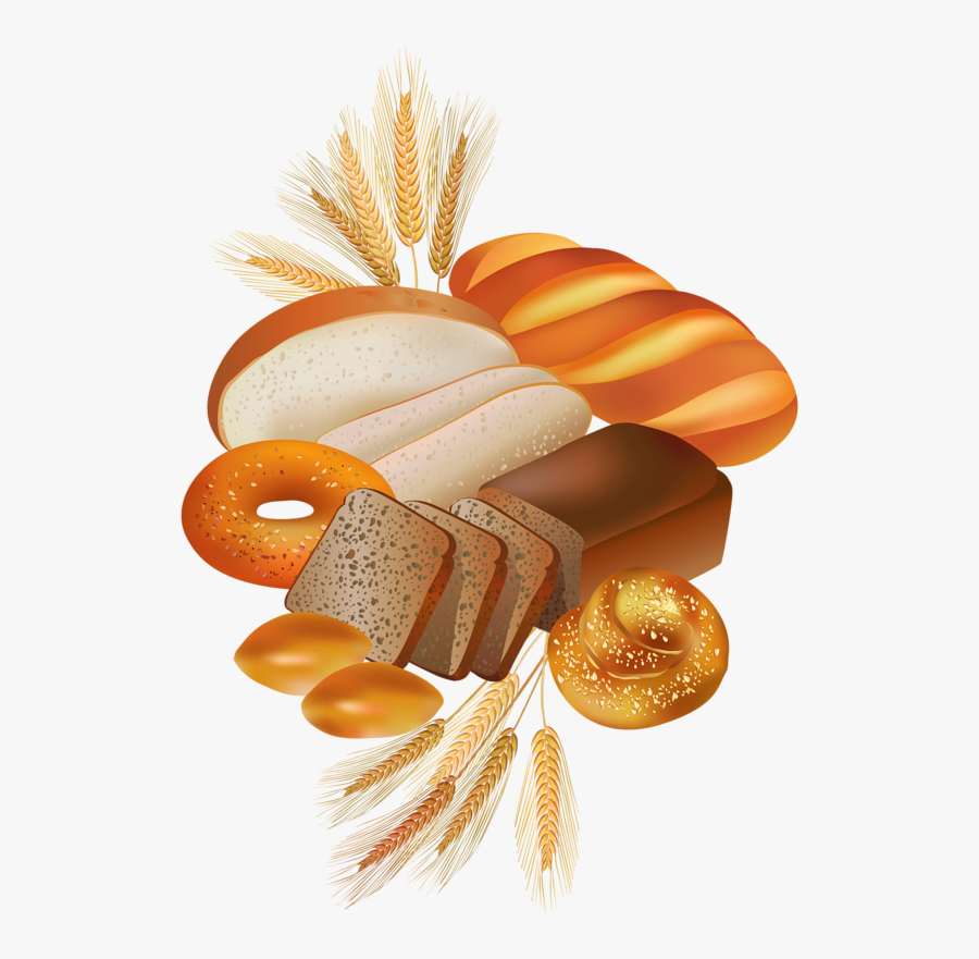 Clipart Food Bread - Bakery Products Vector Free, Transparent Clipart