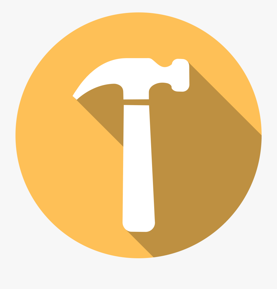 Transparent Hammer Clipart Png - Hammer Icon Circle, Transparent Clipart