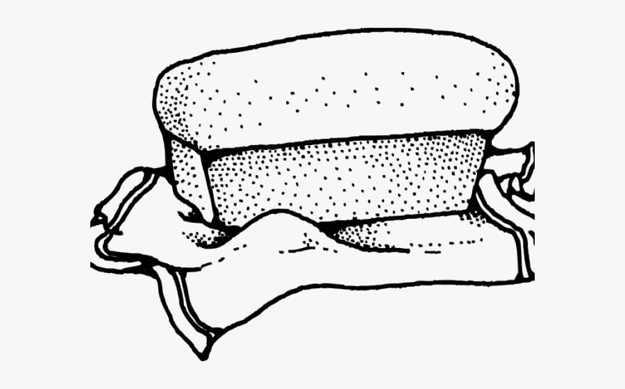 Transparent Bread Clipart Png - Banana Bread Clipart Black And White, Transparent Clipart