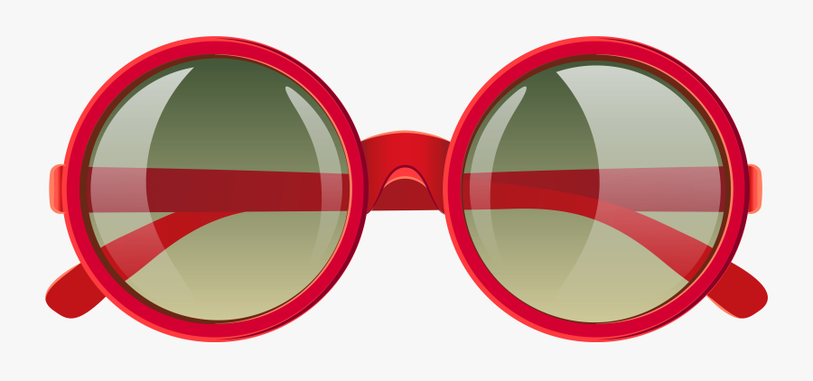 Transparent Sun Glasses Clipart - Transparent Background Red Sunglasses Png, Transparent Clipart