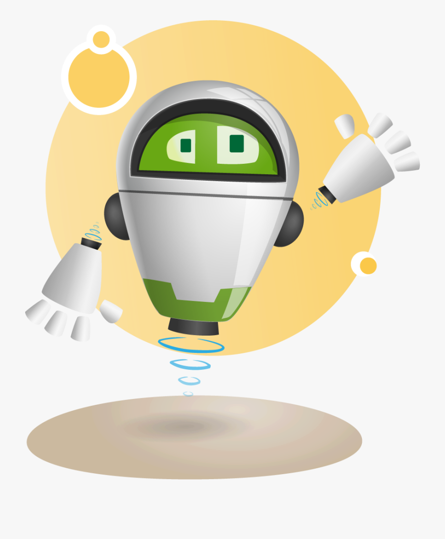 Free To Use & Public Domain Robot Clip Art - Cartoon Flying Robot, Transparent Clipart