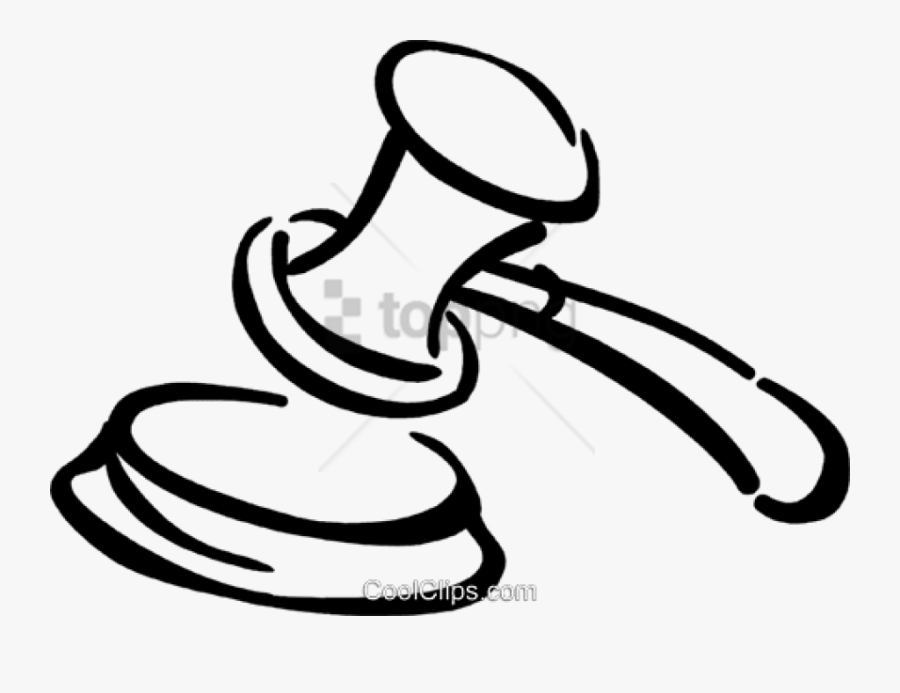 Free Png Gerichtshammer Png Image With Transparent - Gavel Drawing Png, Transparent Clipart