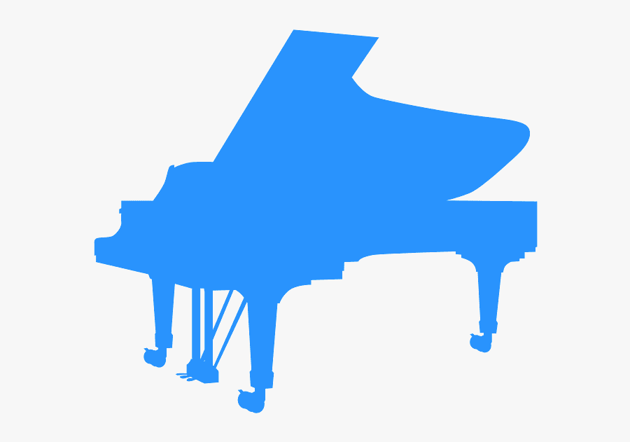 Silhouette Piano, Transparent Clipart