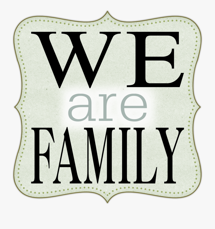 Family Word Clipart Free Clipart Images - We Are Family Name, Transparent Clipart